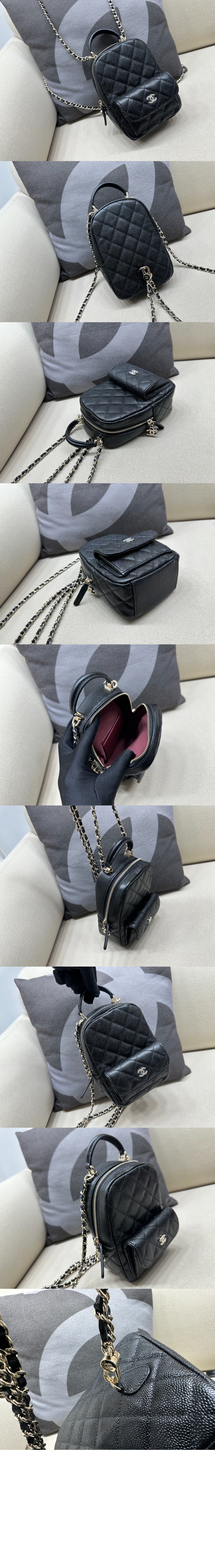 샤넬 24C 크루즈 탑핸들 미니 백팩 AP3753