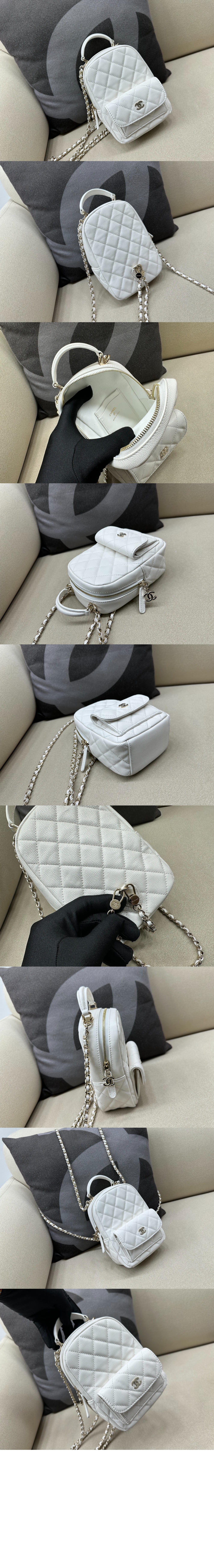 샤넬 24C 크루즈 탑핸들 미니 백팩 AP3753