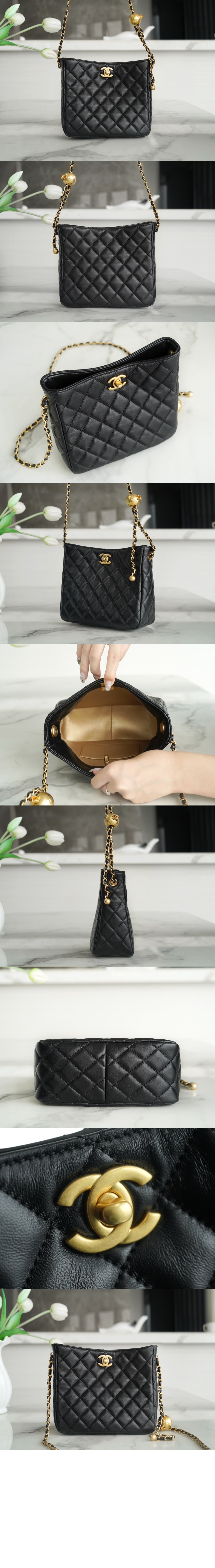 샤넬 골드볼 호보백 AS3259