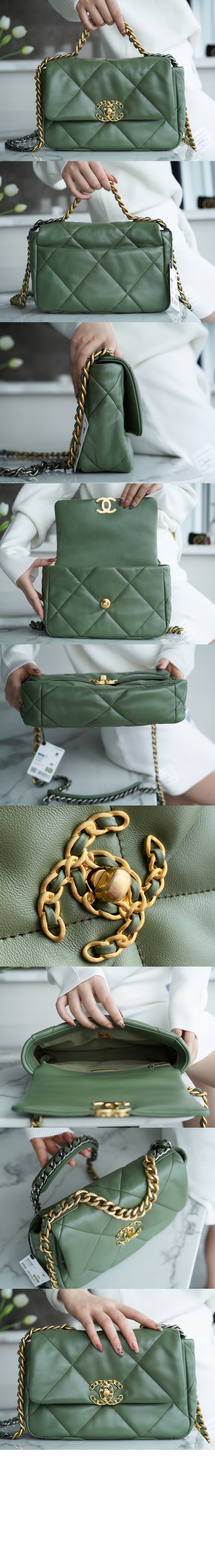 샤넬 19백 미듐 AS1160