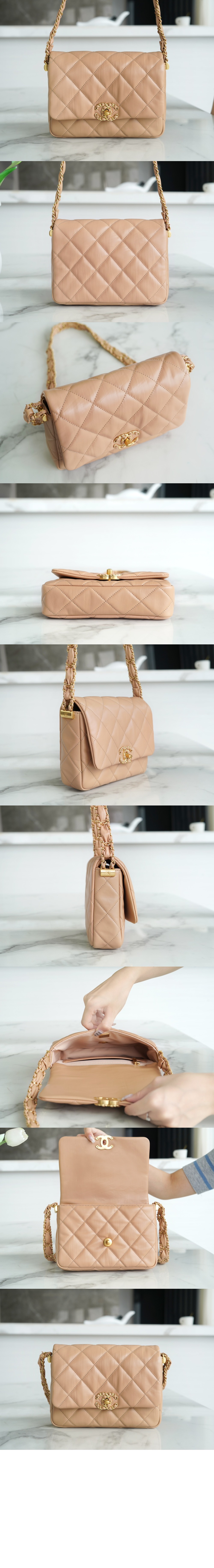 샤넬 체인 플랩백 빈티지 카프스킨 AS4423