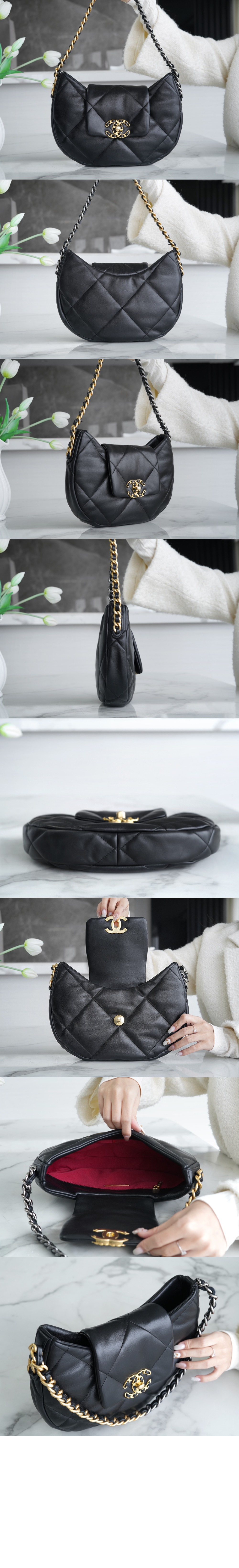 샤넬 24C 19플랩 호보백 AS4638