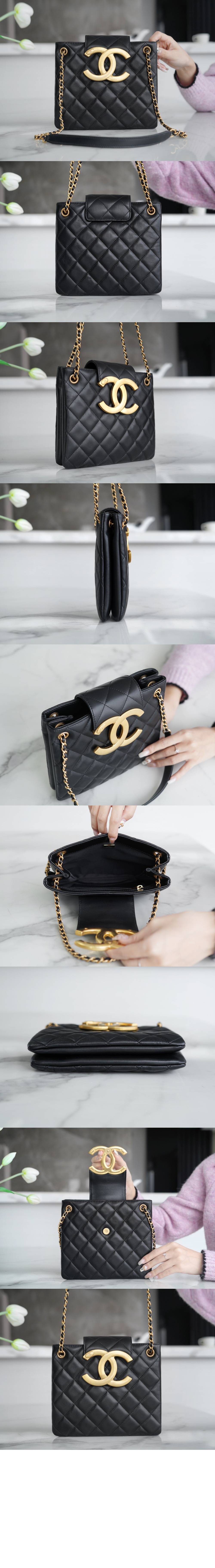 샤넬 자이언트 CC로고 숄더백 AS4596