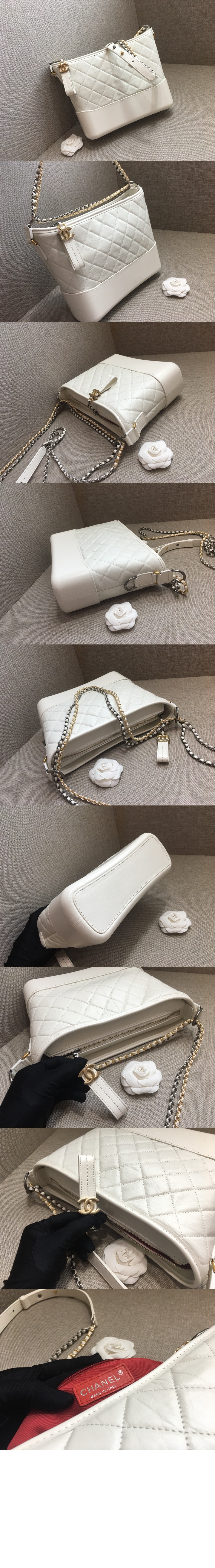 샤넬 가브리엘 호보백 미듐 원톤 A93824