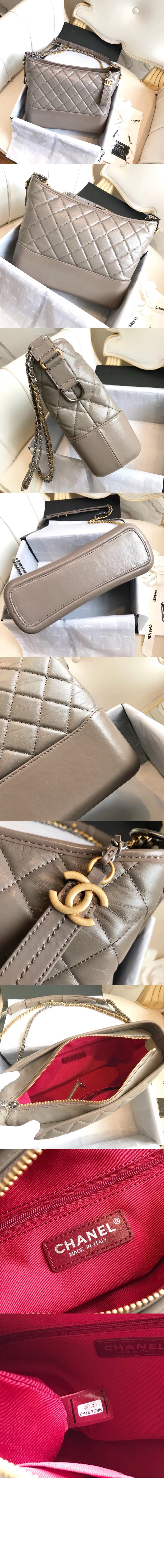 샤넬 가브리엘 호보백 미듐 원톤 A93824