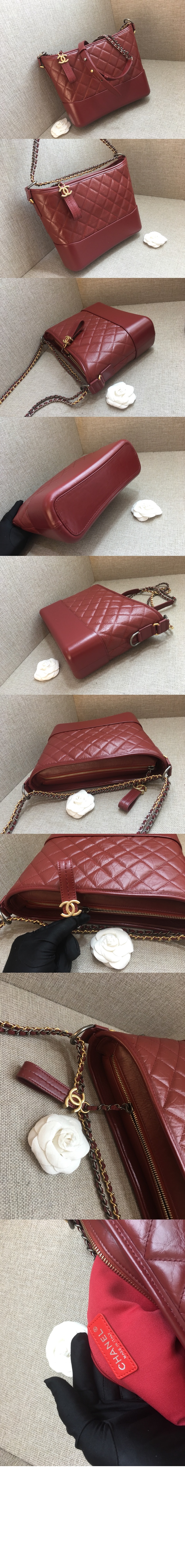 샤넬 가브리엘 호보백 미듐 원톤 A93824