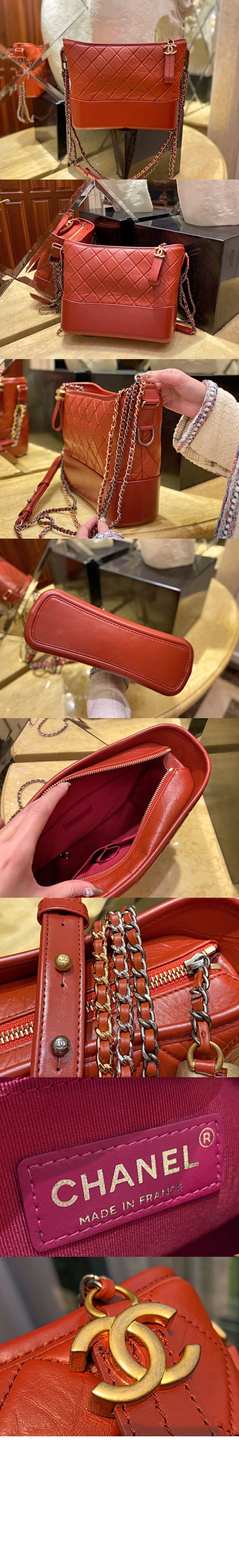 샤넬 가브리엘 호보백 미듐 원톤 A93824