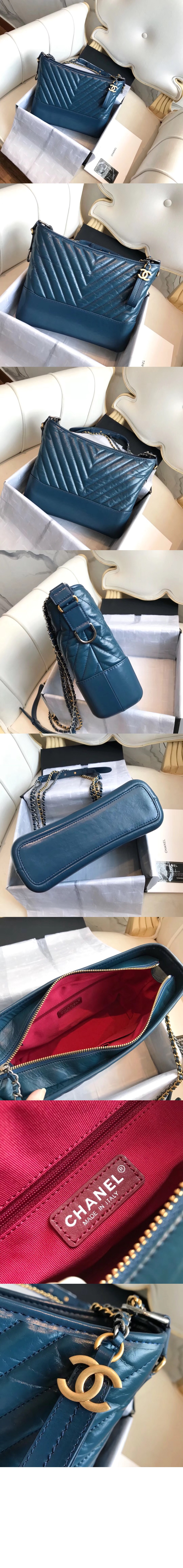 샤넬 쉐브론 가브리엘 호보백 미듐 A93824