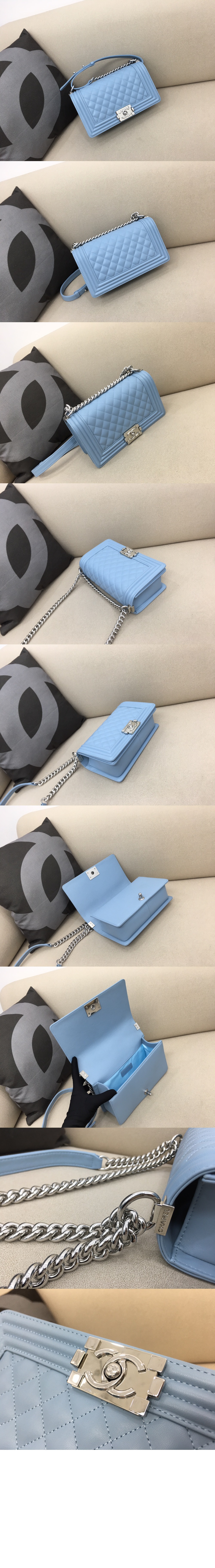 샤넬 보이백 램스킨 미듐 인기색상 A67086