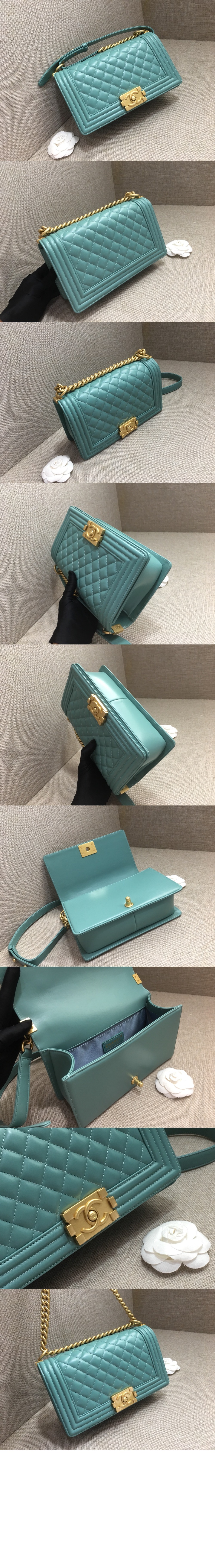 샤넬 보이백 램스킨 미듐 인기색상 A67086