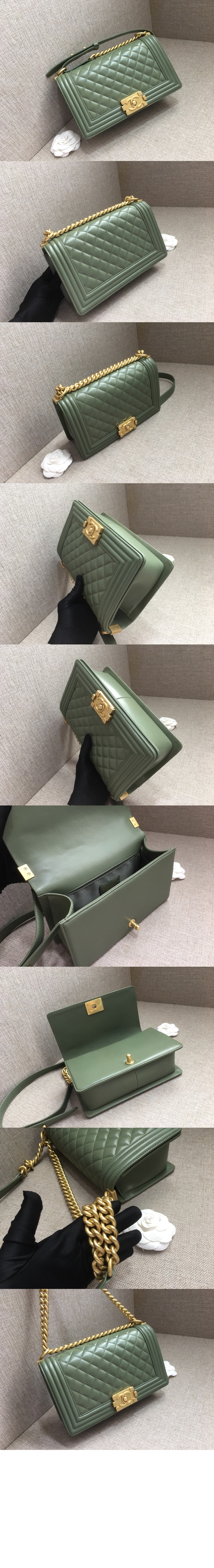 샤넬 보이백 램스킨 미듐 인기색상 A67086