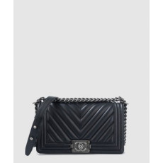 샤넬 쉐브론 보이백 램스킨 미듐 A67086