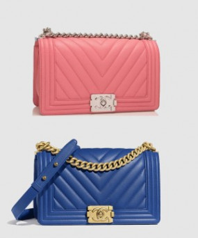 샤넬 쉐브론 보이백 램스킨 미듐 인기색상 A67086