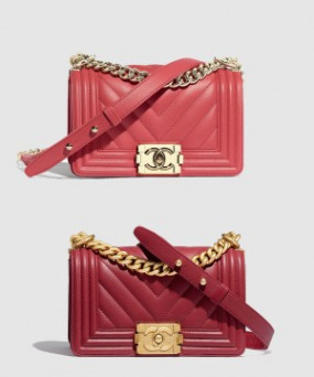 샤넬 쉐브론 보이백 램스킨 스몰 인기색상 A67085