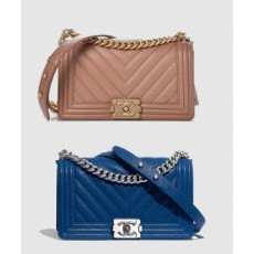 샤넬 쉐브론 보이백 캐비어 미듐 인기색상 A67086