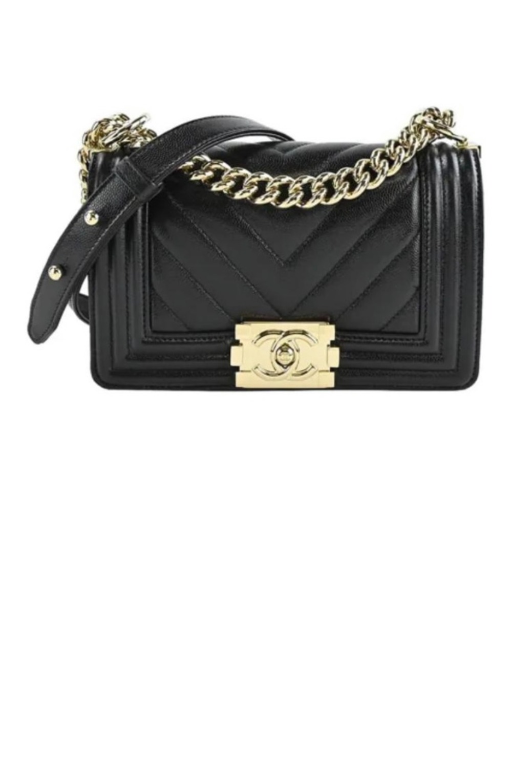 샤넬 쉐브론 보이백 캐비어 스몰 A67085