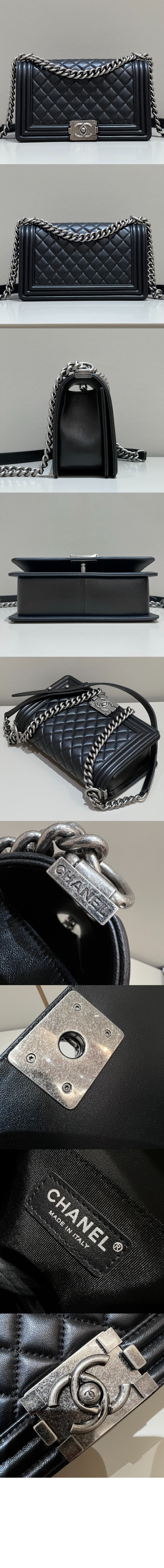 샤넬 보이백 램스킨 미듐 A67086