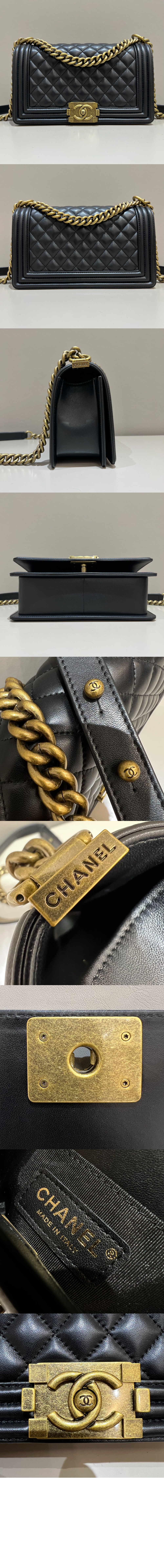 샤넬 보이백 램스킨 미듐 A67086