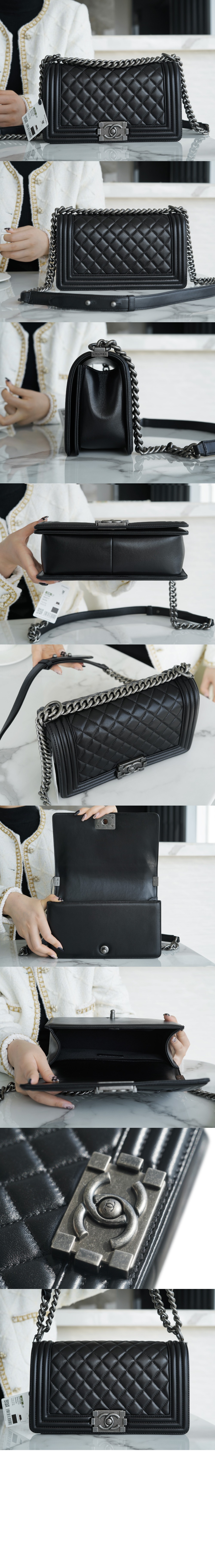 샤넬 보이백 램스킨 미듐 A67086