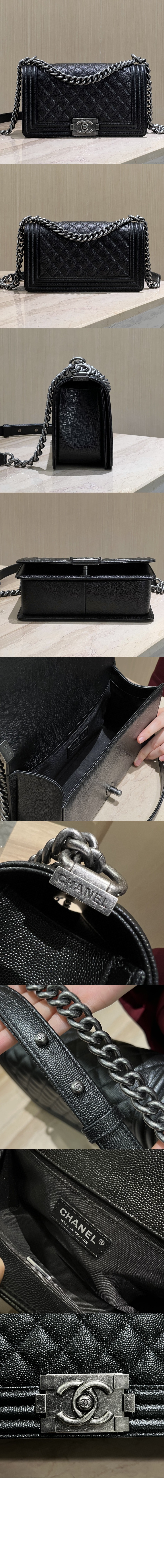 샤넬 보이백 캐비어 미듐 A67086