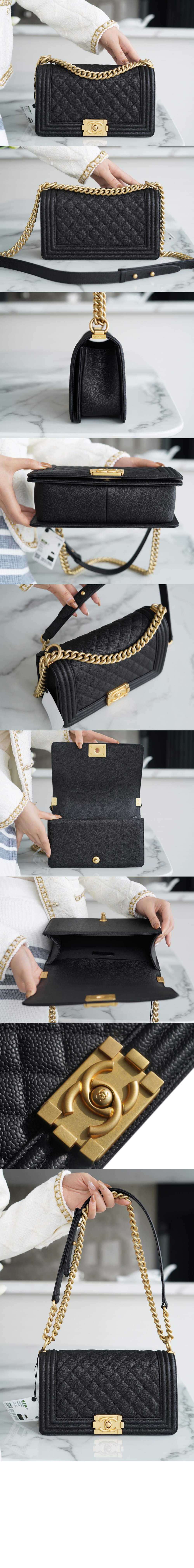 샤넬 보이백 캐비어 미듐 A67086