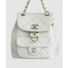 샤넬 22A 듀마 포켓 백 화이트