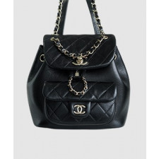 샤넬 22A 듀마 포켓 백 블랙