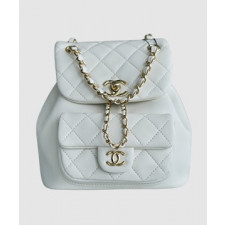 샤넬 22A 듀마 포켓 백 화이트