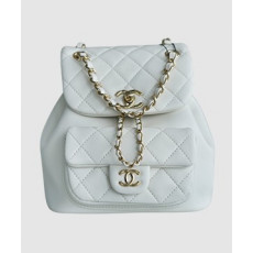 샤넬 22A 듀마 포켓 백 화이트