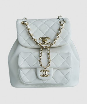 샤넬 22A 듀마 포켓 백 화이트