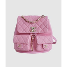 샤넬 23A 듀마 더블 포켓 백 스몰 핑크
