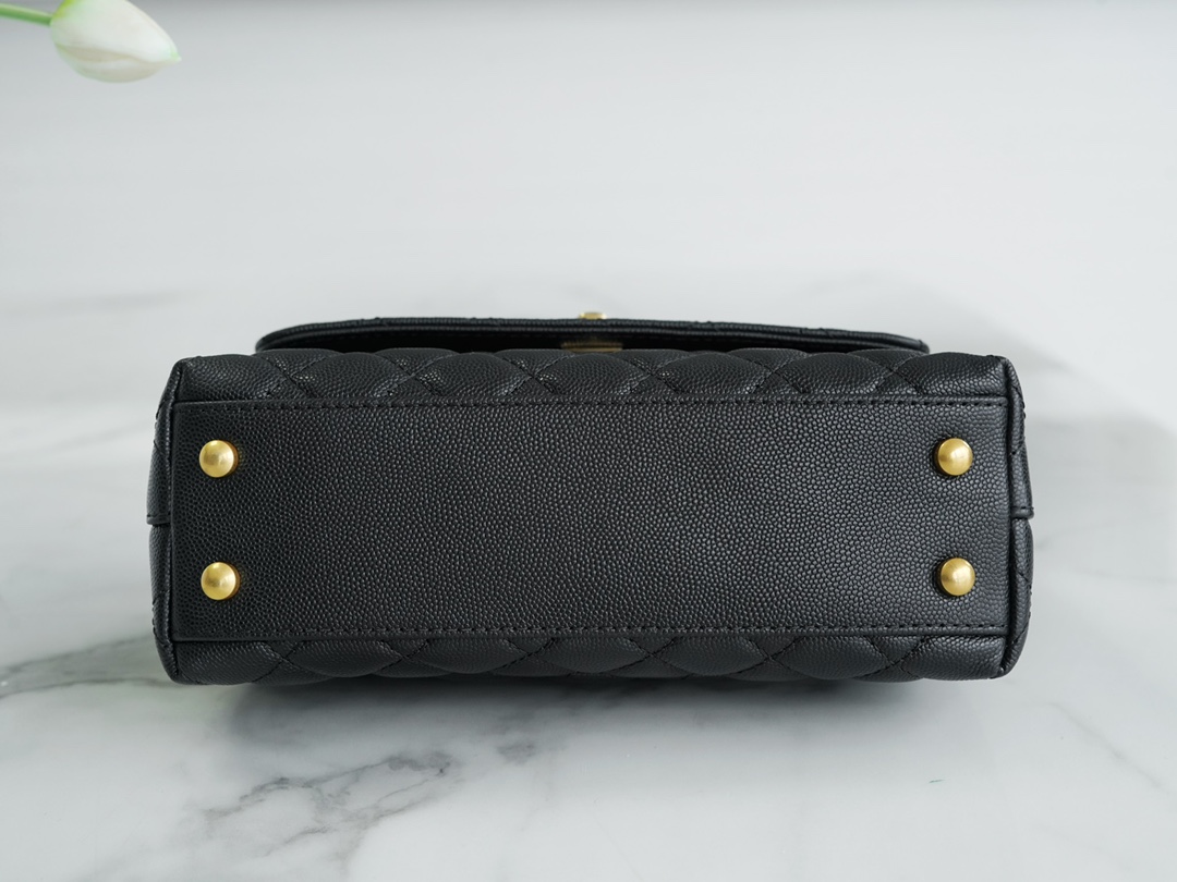 샤넬 코코핸들 체인 블랙 스몰 캐비어