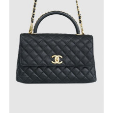 샤넬 코코핸들 체인 블랙 미듐 캐비어