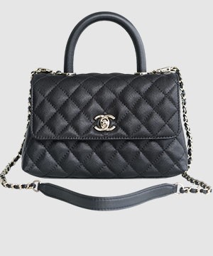 샤넬 코코핸들 블랙 스몰 캐비어