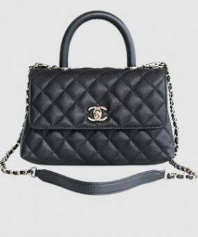 샤넬 코코핸들 블랙 스몰 캐비어