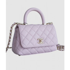 샤넬 코코핸들 핑크 미니 캐비어