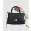 샤넬 코코핸들 블랙 미니 캐비어