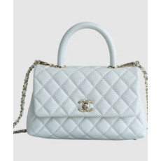 샤넬 코코핸들 화이트 스몰 캐비어