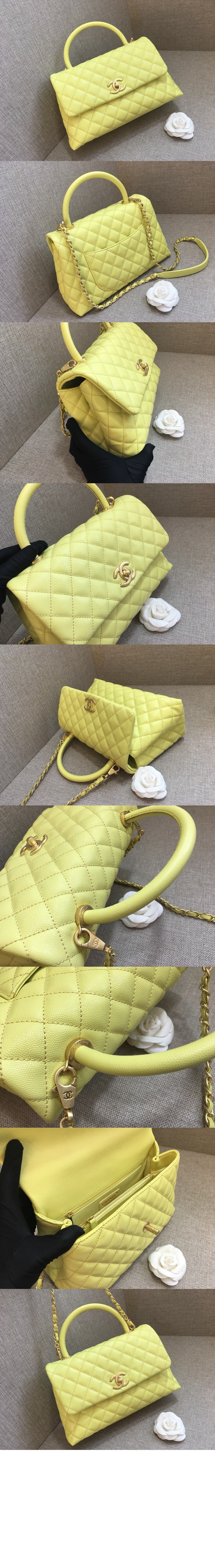 샤넬 코코핸들 미듐 인기색상 A92991