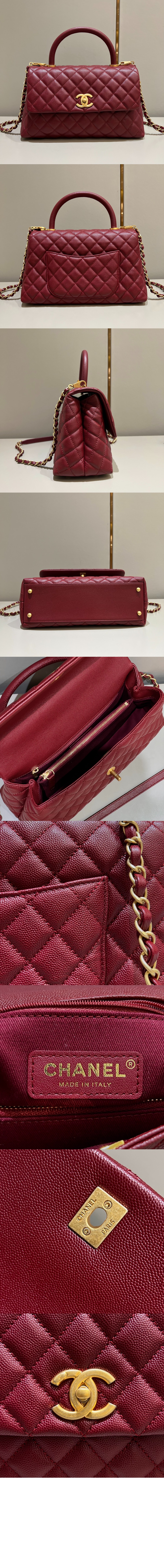 샤넬 코코핸들 미듐 인기색상 A92991