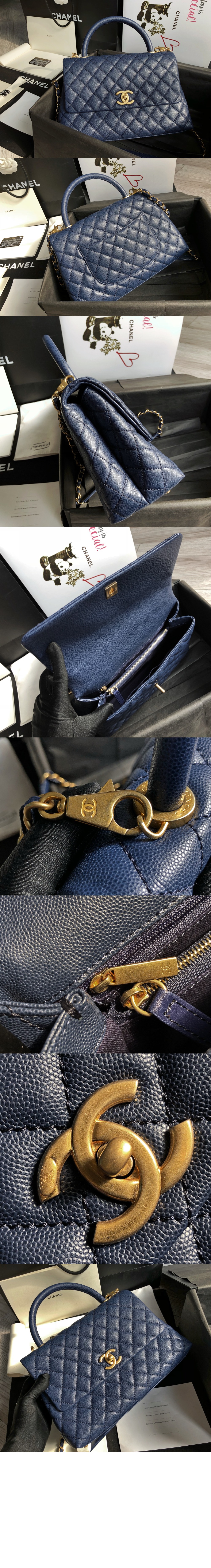 샤넬 코코핸들 미듐 인기색상 A92991