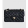 샤넬 클래식 스몰 블랙 금장 캐비어