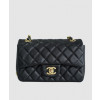 샤넬 클래식 라지 블랙 은장 캐비어