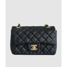 샤넬 클래식 라지 블랙 은장 캐비어