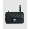 샤넬 클래식 미니 블랙 은장 캐비어
