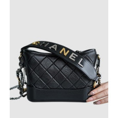 샤넬 클래식 가브리엘 스트랩 로고 호보백 스몰