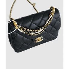 샤넬 클래식 더블 체인 숄더백 금장