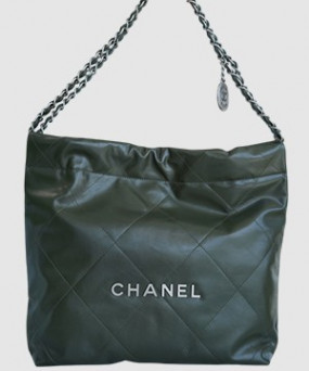 샤넬 22백 스몰 그린 은장