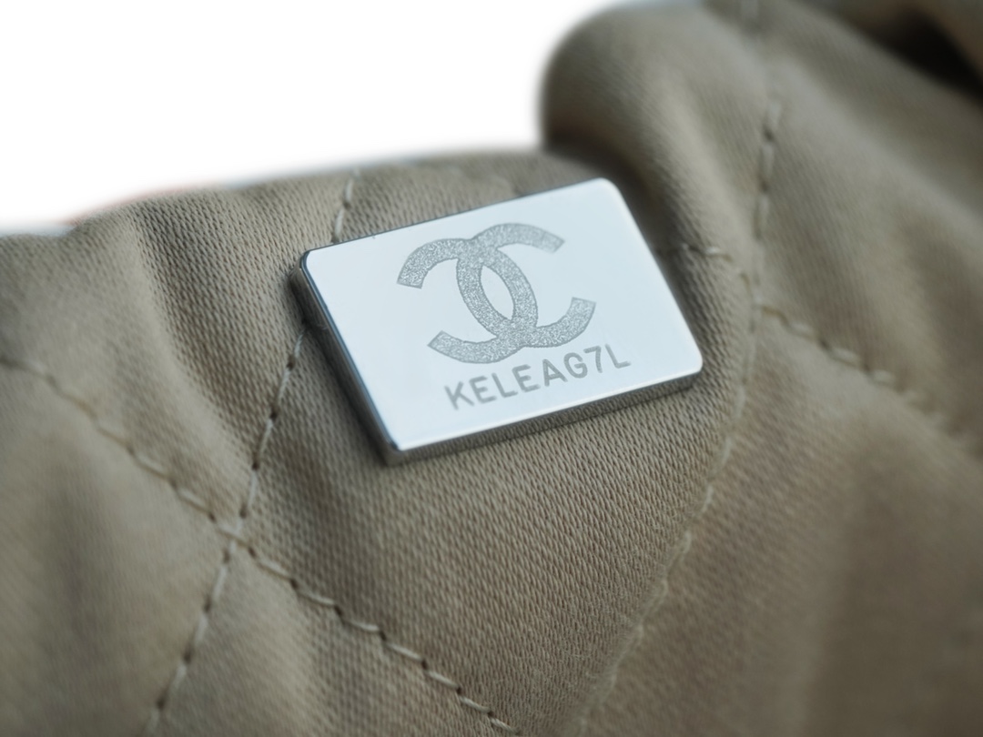 샤넬 22백 미듐 화이트 은장