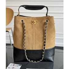 샤넬 25공방 스웨이드 투톤 숄더백 AS5635